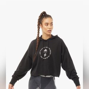Adidas Women's Peloton Crop Hoodie Sweatshirt. Size M